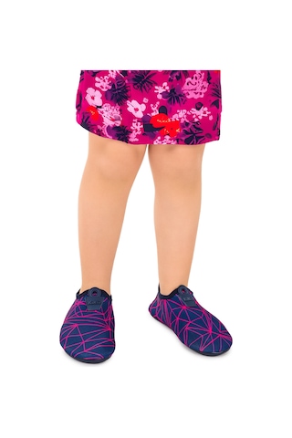 Kiko Kids Prizma Havuz Plaj Kız Çocuk Deniz Ayakkabısı 7515 Lacivert - Fuşya Lacivert - Fuşya