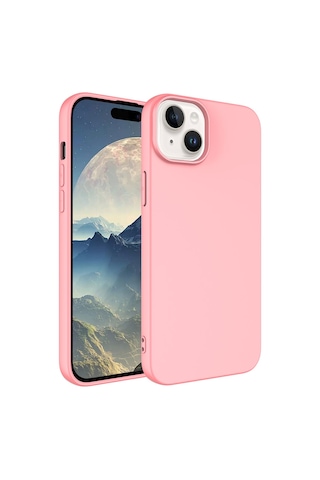 Zore Apple Uyumlu iPhone 15 Plus Kılıf Lsr Lansman Kapak - Titanyum Titanyum
