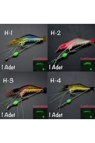 MSO Olta Balıkçılık Fosforlu Silikon Karides Yapay Yem