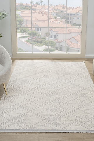 Santana Krem Salon Oturma Odası Çocuk Odası Yatak Odası Halısı Sn425