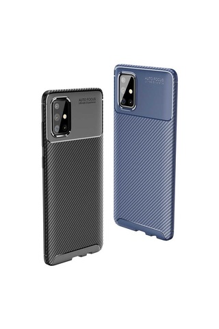 Samsung Uyumlu Galaxy A71 Kılıf Zore Negro Silikon Kapak Kahverengi