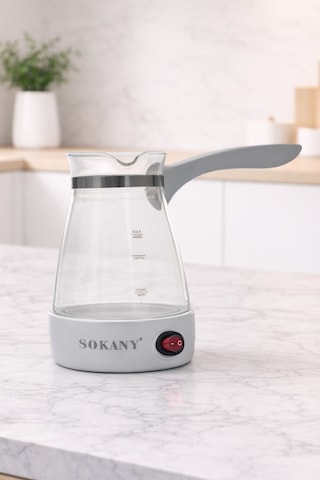 Sokany YLW-606 600 W Cam Elektrikli Türk Kahvesi Makinesi