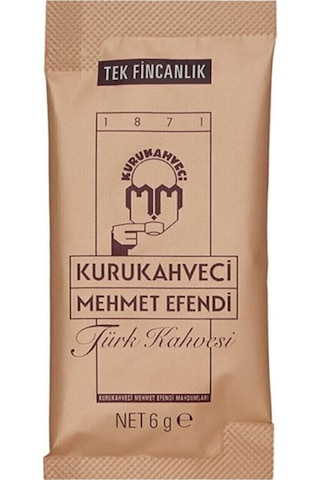 Kurukahveci Mehmet Efendi Tek Fincanlık Türk Kahvesi Kutu 12 x 6 G