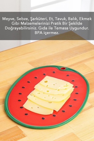 Meyve,sebze, Kesme Doğrama Tahtası,meyve Şekilli Kesme Tahtası ,esnek Kesim Tahtası-karpuz Motifli