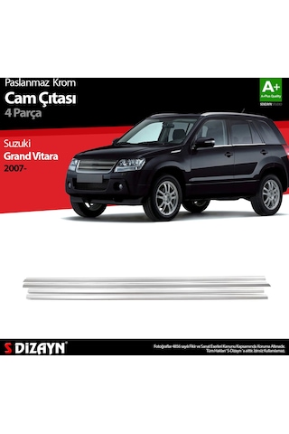 Suzuki Grand Vitara Krom Cam Çıtası 4 Prç. 2007 Üzeri