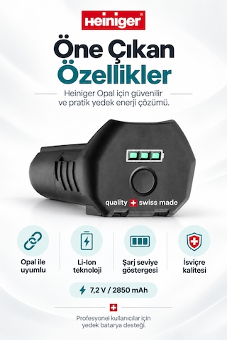 Heiniger Opal Modeli Kedi Köpek Tıraş Makinesi İçin Yedek Batarya