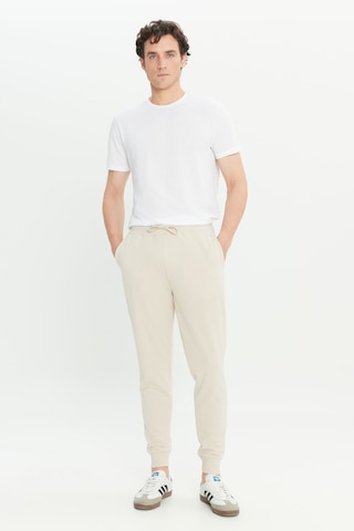 AC&Co / Altınyıldız Classics Erkek Bej Standart Fit 2 İplik Cepli Rahat Recycle Pamuklu Jogger Eşofman Altı Bej