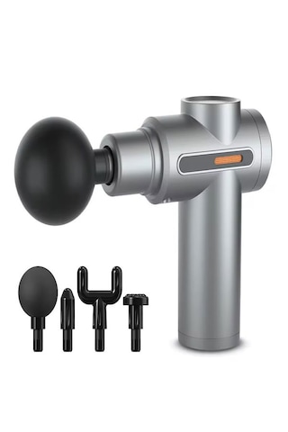 Amg017 Taşınabilir Sessiz Mini Masaj Aleti - 6 Hız Ayarlı, Lcd Ek Siyah