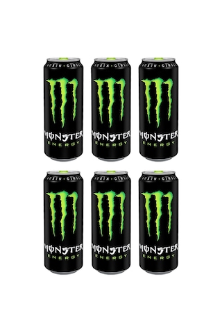 Monster Energy Enerji İçeceği 500 Ml Klasik X 6 Adet