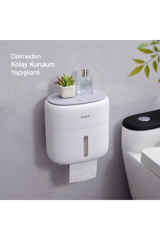 Ecoco Çekmeceli Dokunmatik Tuvalet Kağıdı Havlu Saklama Kutusu