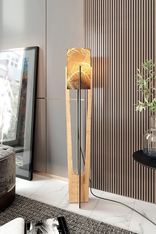 Ravilo Minimalist Meşe Lambader Areka Çok Renkli