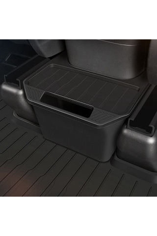 Tesla Model Y İçin Çöp Kutusu Aksesuarları Arka Orta Konsol Saklama Kutusu Düzenleyici Siyah