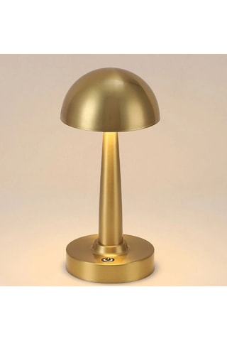 Noas Yl86-1602 Sunset Bronz Altın Rengi Dokunmatik, Dimli Ve Şarjlı Led Masa Lambası - Gün Işığı 3200k Altın