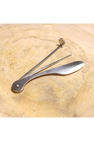 Uzun Çelik Delici Bastırıcı Kazıyıcı Pipo Kaşığı  Pt33