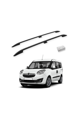 Turtle Opel Combo D 2012-2018 / Uzun Şasi Tavan Çıtası Crown Siyah