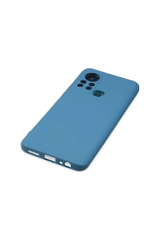 Newface İnfinix Hot 11s Kılıf Nano İçi Kadife Silikon Semeglbl - 81 - Mavi