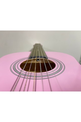 Klasik Gitar Yarım Boy 2/4 (1/2) Pembe Sap Ayarlı