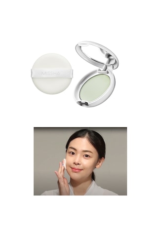 Missha Airy Pot Pressed Powder Kızarıklık Karşıtı Ultra Hafif Sıkıştırılmış Pudra 8 G - Mint