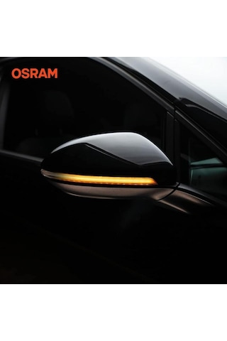 Osram Ayna Sinyal Lambası Kayar Ledli Siyah Vw Golf Vıı/golf 7.5/touran Iı 2 Ad