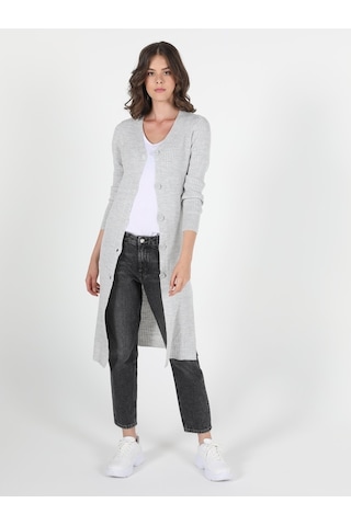 Colin's  Slim Fit  Kadın Gri Hırka CL1050577_Q1.V1_LGM