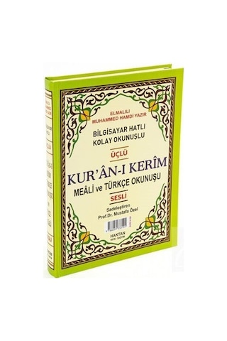 Kur'An-I Kerim Ve Türkçe Okunuşlu Üçlü Meal (Orta Boy) Kod: H-... N11.1507