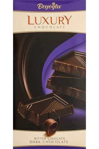 Beyoğlu Çikolata Luxury Bitter Çikolatalı Tablet Çikolata 65 Gr.