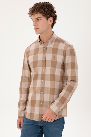 U.s. Polo Assn. Erkek Coconut Gömlek Desenli 50296085-vr153 Coconut Çok Renkli