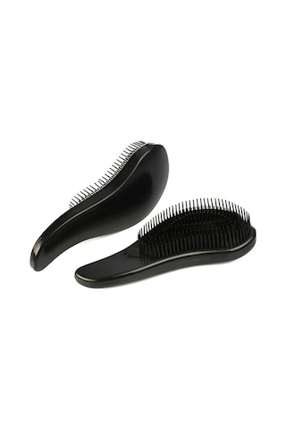 Koodmax Oval Dolaşık Önleyici Saç Fırçası - Saç Açıcı Tarak - Siyah