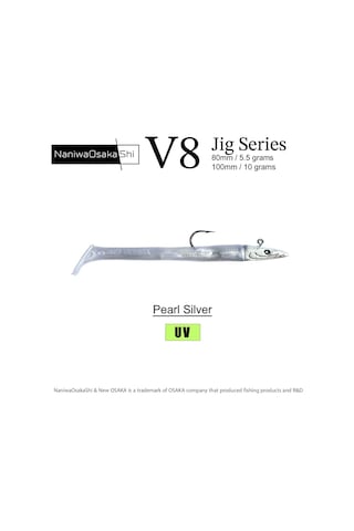 Nanıwaosakashı Serıes V8 Jıg 10gr Pearl Sılver