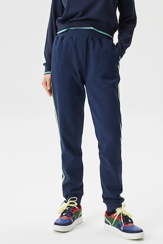 Lacoste Women's Joggers Slim Fit Renk Bloklu Organik Pamuk Kadın Eşofman Altı Lacivert