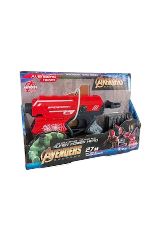 Örümcek Adam Nörf Tabanca Oyuncak Spider Man Sünger Plastik Atan Nerf Silah