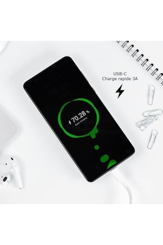 3a Laddare + Kabel För Lenovo Tab M10 3:e Generationen Lte Ultrasnabb Laddare + Usb-c-kabel