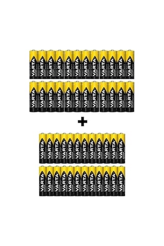 Varta Super Heavy Duty 48'li Pil Paketi 24 Adet Kalem Pil + 24 Adet İnce Pil