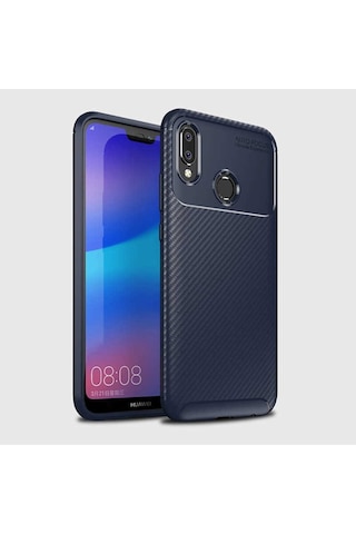 Huawei P20 Lite Kilif Karbon Silikon Case 389460410
