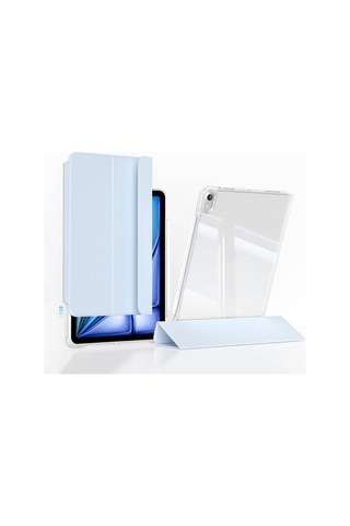 Apple     Uyumlu iPad Air 13 2025 M3 Kılıf Magnetik Ayrılabilen Airbagli Zore Sliding Tablet Kılıfı Kapaklı Kılıf