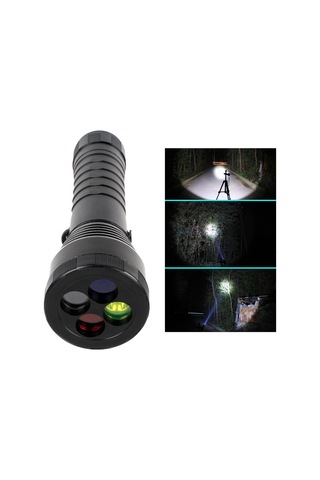 Dolıty 3 Mod Led El Feneri Sinyali Meşale Işığı Aaa 18650 Siyah