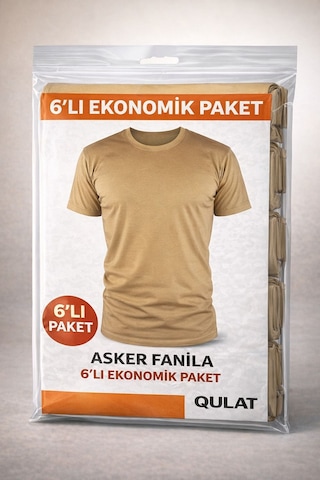 Qulat Asker Fanila 12'li Ekonomik Paket-bedelli Askerler İçin Uygundur Haki