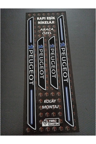 Peugeot 206 Piano Black Kapı Eşiği 4'lü Set N11.3971