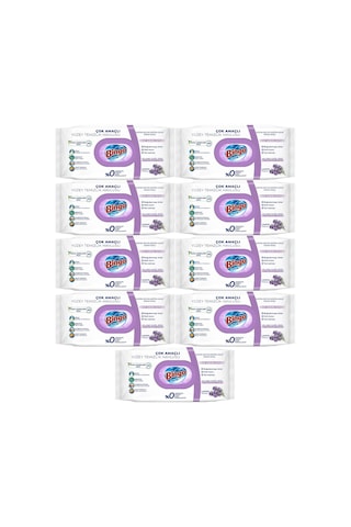 Bingo Clean Yüzey Temizlik Havlusu 96 Yaprak Lavanta Kokulu 9lu 9'lu Set