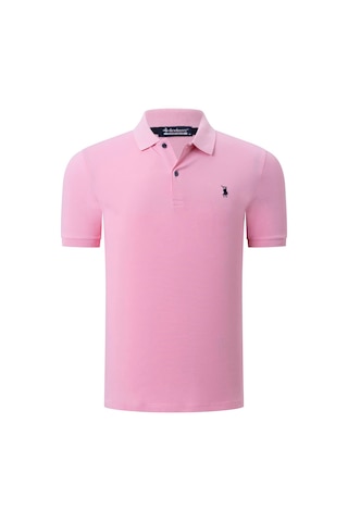 T8561 Dewberry Erkek Tshırt-düz Pembe Düz Pembe