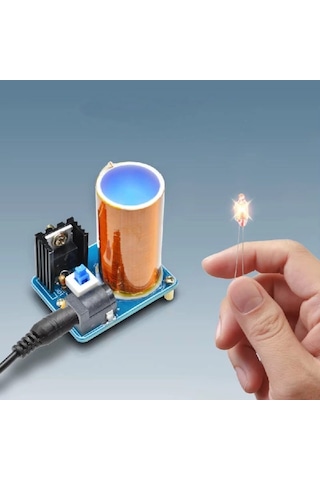 Mini Tesla Bobin Kit Demonte Modül Kablosuz Enerji İletimi Bd243 Dc 9 / 12v Temassız Elektrik