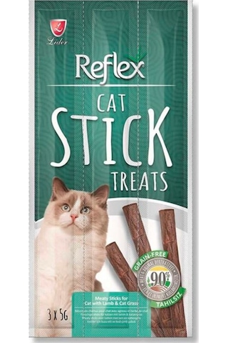 Reflex Cat Stick Treats Kuzu Etli Kedi Ödül Çubukları 3 x 5 G