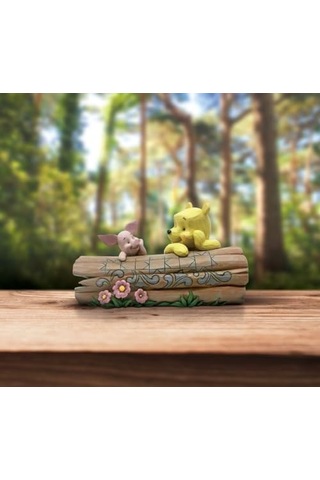 Traditions Pooh And Piglet On A Log Figürü, 6005964, Çok Renkli, Tek Boy