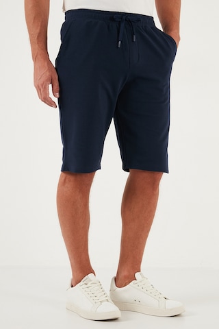 Buratti Pamuklu Regular Fit Normal Bel Belden Bağlamalı Erkek Short 5908021 Indigo