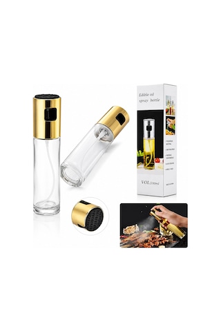 100 Ml Sprey Cam Yağdanlık Krom - Renkli Sprey Kafa - İnce Uzun Şişe Bx40 Çok Renkli