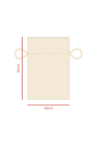 Baghashtag Jüt Kese 10 Cm X 15 Cm Çok renkli