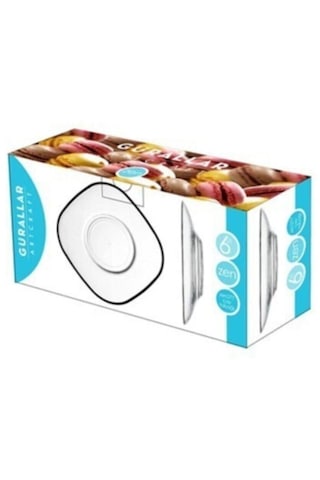 Lav Çay Tabağı 6lı Zen277 Şeffaf