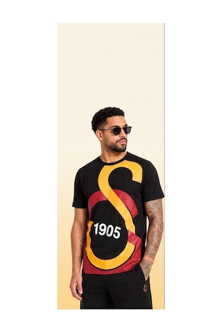 Galatasaray Lisanslı Taraftar T-shirt Siyah - Sarı