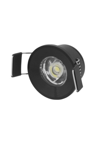 1 Adet Cata Ct 5270 Yıldız 1.5w Sıva Altı Led Spot Siyah Kasa Beyaz Işık 6400k Çok Renkli