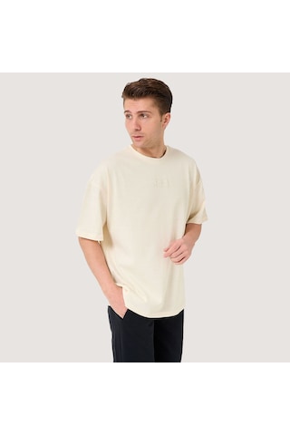 Beyaz Fila Erkek T-shirt Delgado Fam0564 Beyaz